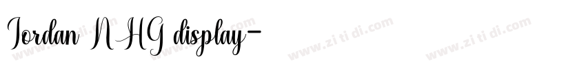 Jordan NHG display字体转换